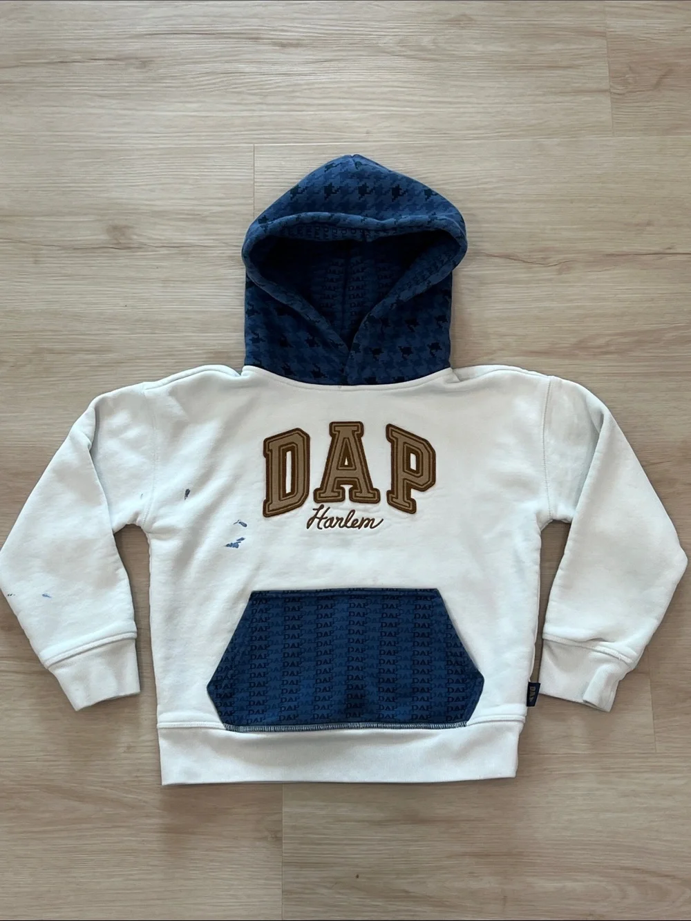 GAP White Dapper Dan Kids Colourblock Logo Hoodie